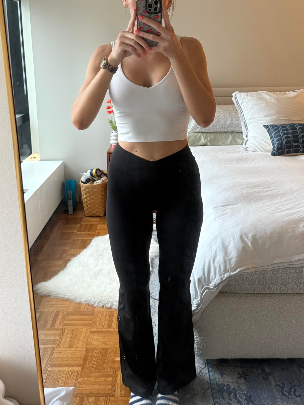High Waisted Tummy Control Flared Pants