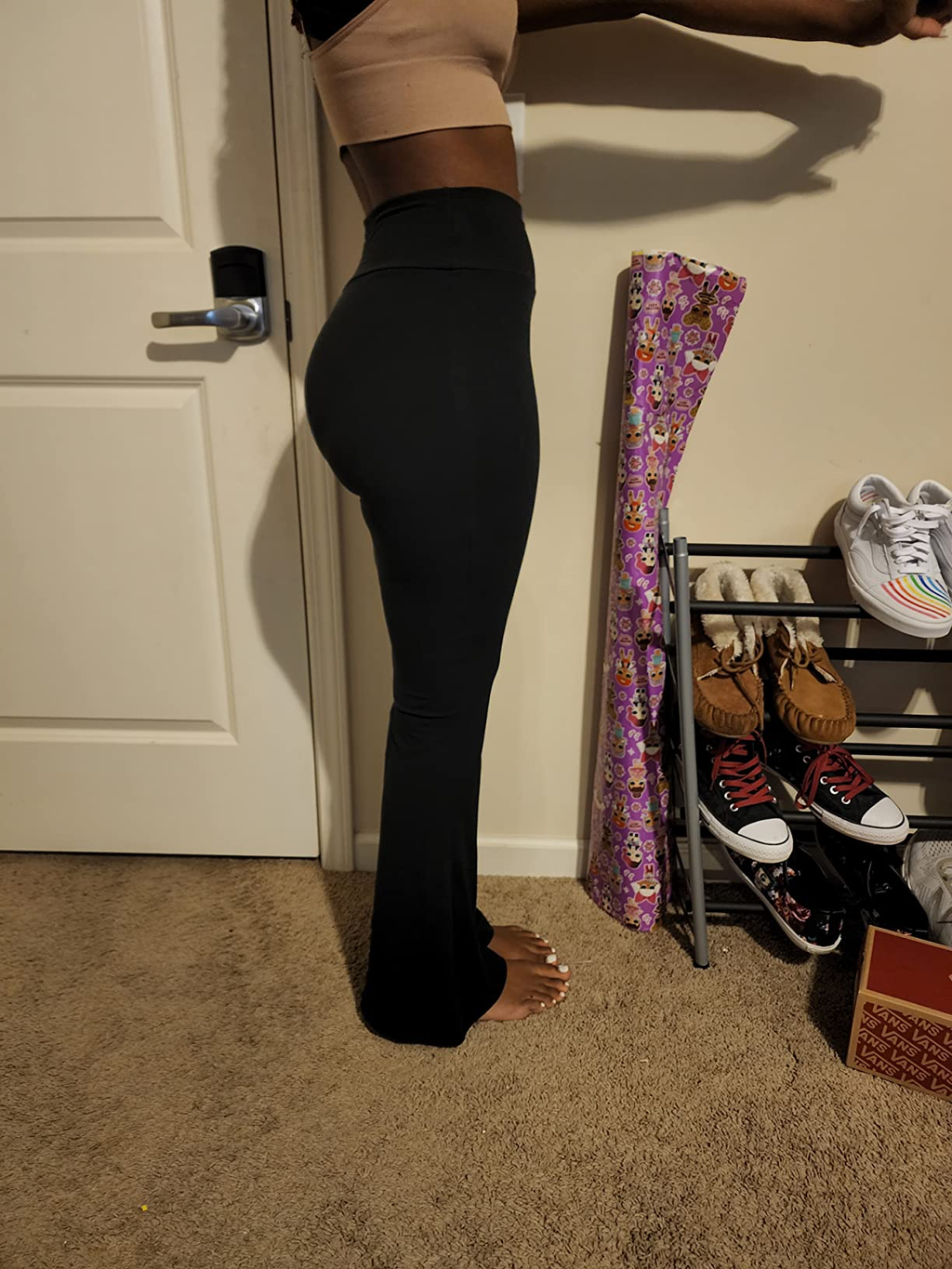 High Waisted Tummy Control Flared Pants