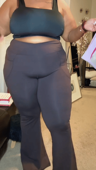 High Waisted Tummy Control Flared Pants