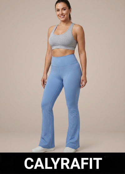 High Waisted Tummy Control Flared Pants